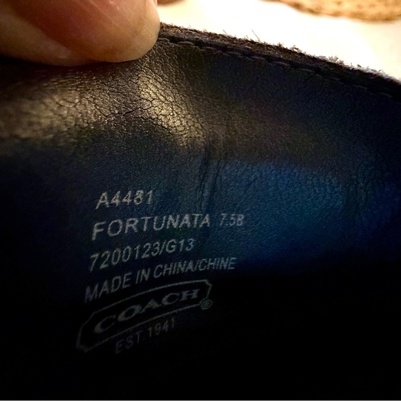 Coach Brown Suede Loafers, Size 7.5 Women’s - Picture 7 of 8